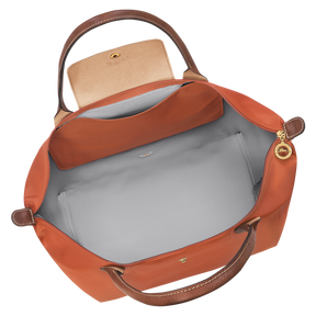 Le Pliage Original L Tote bag Brick - Recycled canvas