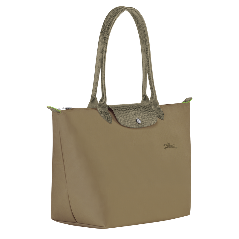 Le Pliage Green L Tote bag Artichoke - Recycled canvas