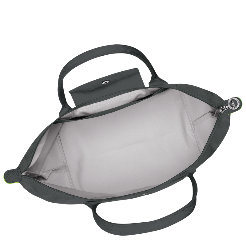 Le Pliage Green L Tote bag Graphite - Recycled canvas