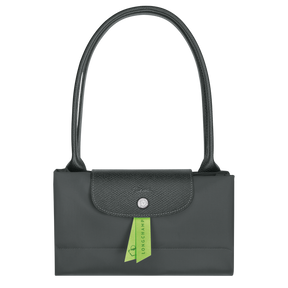 Le Pliage Green L Tote bag Graphite - Recycled canvas