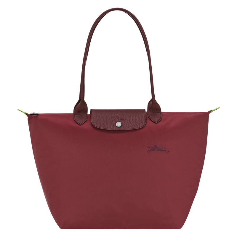 Le Pliage Green L Tote bag Pomegranate - Recycled canvas