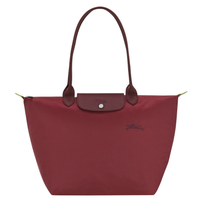 Le Pliage Green L Tote bag Pomegranate - Recycled canvas