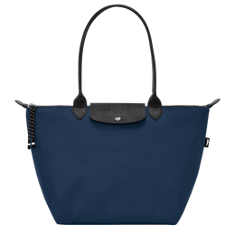 Le Pliage Collection L Tote bag Navy - Recycled canvas