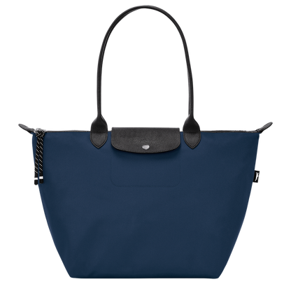 Le Pliage Collection L Tote bag Navy - Recycled canvas