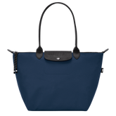 Le Pliage Collection L Tote bag Navy - Recycled canvas