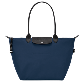 Le Pliage Collection L Tote bag Navy - Recycled canvas