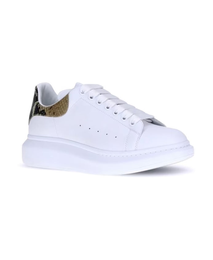 Python Heel Leather Sneakers Platform Sole