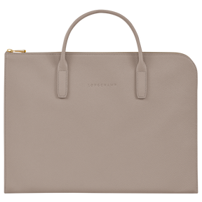 Le Foulonné S Briefcase Turtledove - Leather