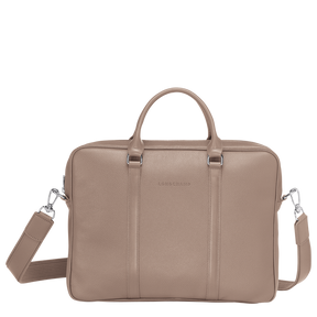 Le Foulonné XS Briefcase Turtledove - Leather