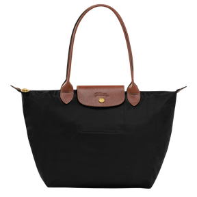 Le Pliage Original M Tote bag Black - Recycled canvas
