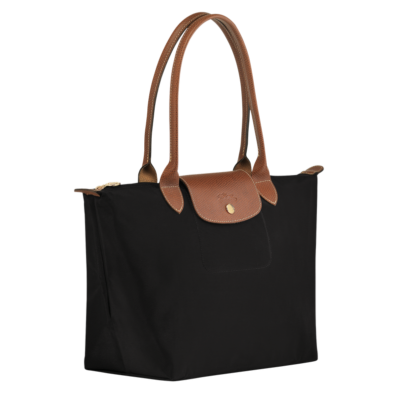 Le Pliage Original M Tote bag Black - Recycled canvas
