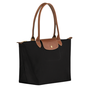 Le Pliage Original M Tote bag Black - Recycled canvas
