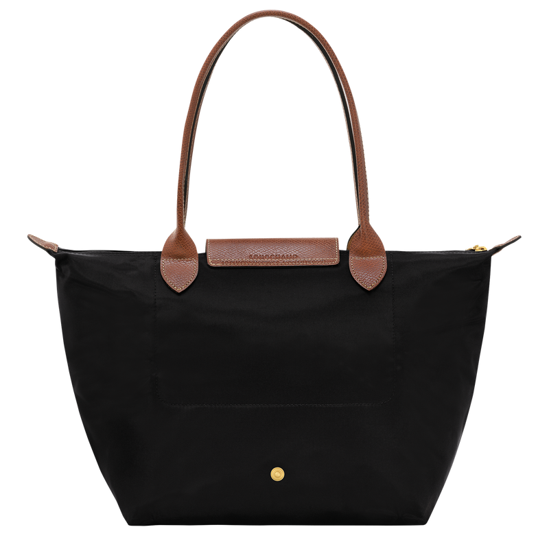 Le Pliage Original M Tote bag Black - Recycled canvas