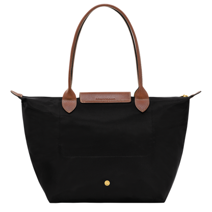 Le Pliage Original M Tote bag Black - Recycled canvas