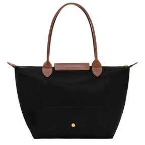 Le Pliage Original M Tote bag Black - Recycled canvas