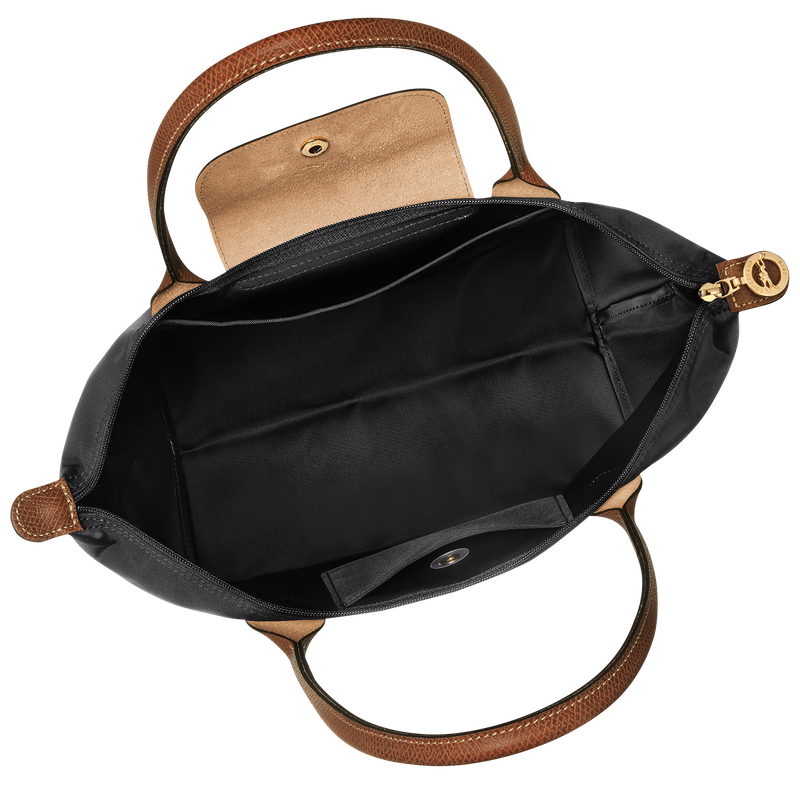 Le Pliage Original M Tote bag Black - Recycled canvas