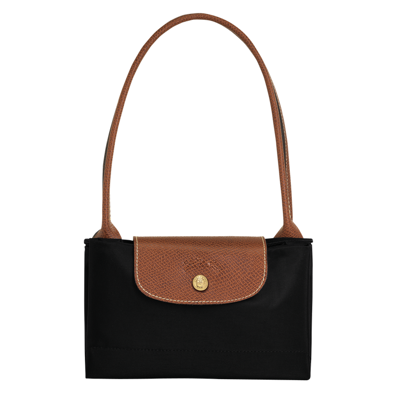 Le Pliage Original M Tote bag Black - Recycled canvas