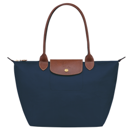 Le Pliage Original M Tote bag Navy - Recycled canvas