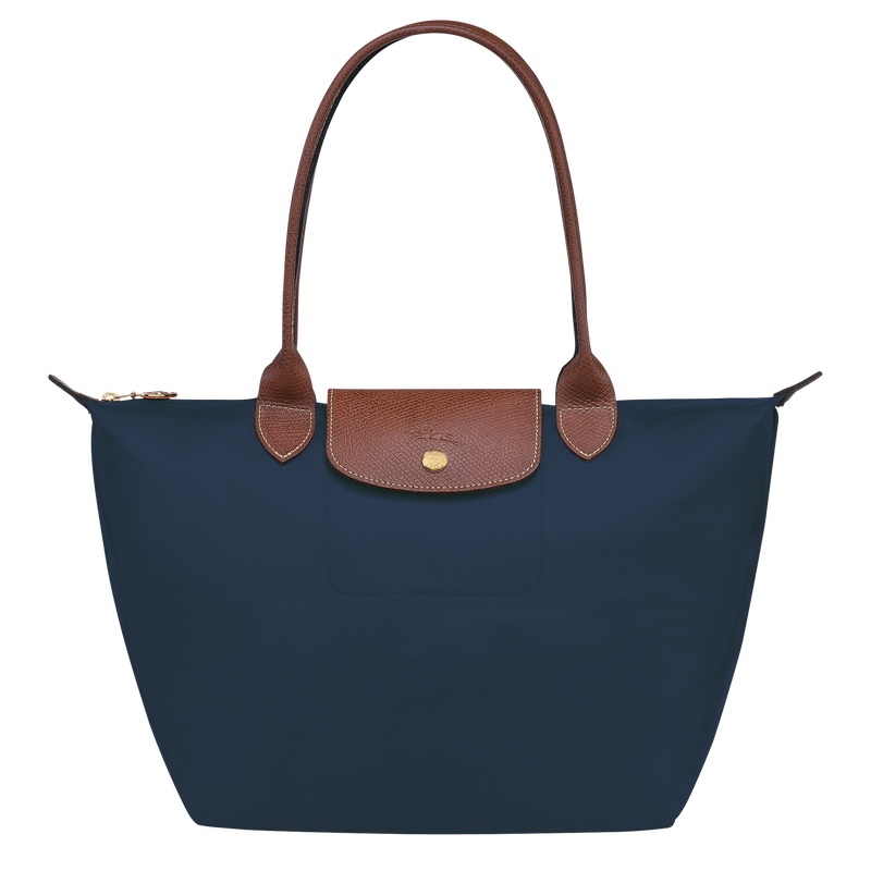 Le Pliage Original M Tote bag Navy - Recycled canvas