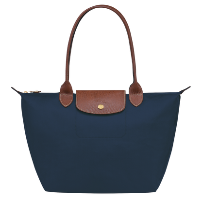 Le Pliage Original M Tote bag Navy - Recycled canvas