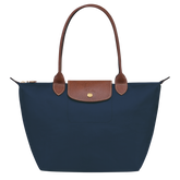 Le Pliage Original M Tote bag Navy - Recycled canvas