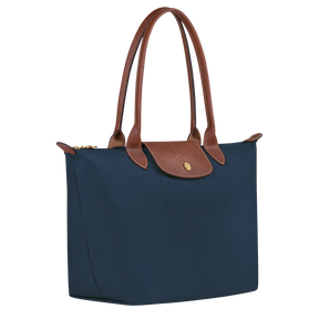 Le Pliage Original M Tote bag Navy - Recycled canvas