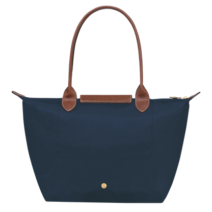 Le Pliage Original M Tote bag Navy - Recycled canvas