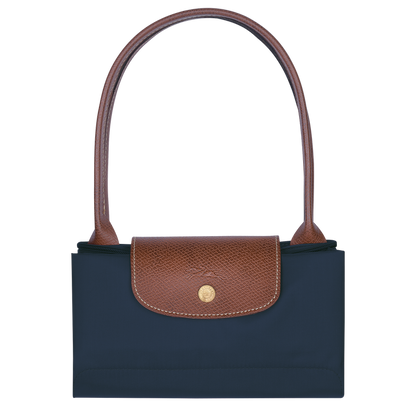 Le Pliage Original M Tote bag Navy - Recycled canvas
