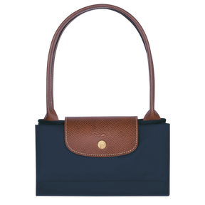 Le Pliage Original M Tote bag Navy - Recycled canvas