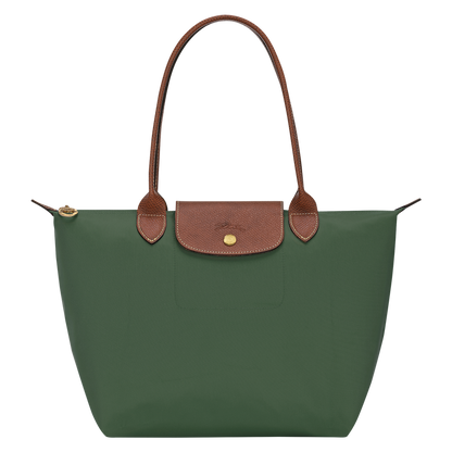 Le Pliage Original M Tote bag British Green - Recycled canvas