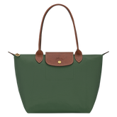 Le Pliage Original M Tote bag British Green - Recycled canvas