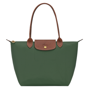 Le Pliage Original M Tote bag British Green - Recycled canvas