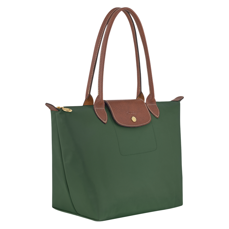 Le Pliage Original M Tote bag British Green - Recycled canvas