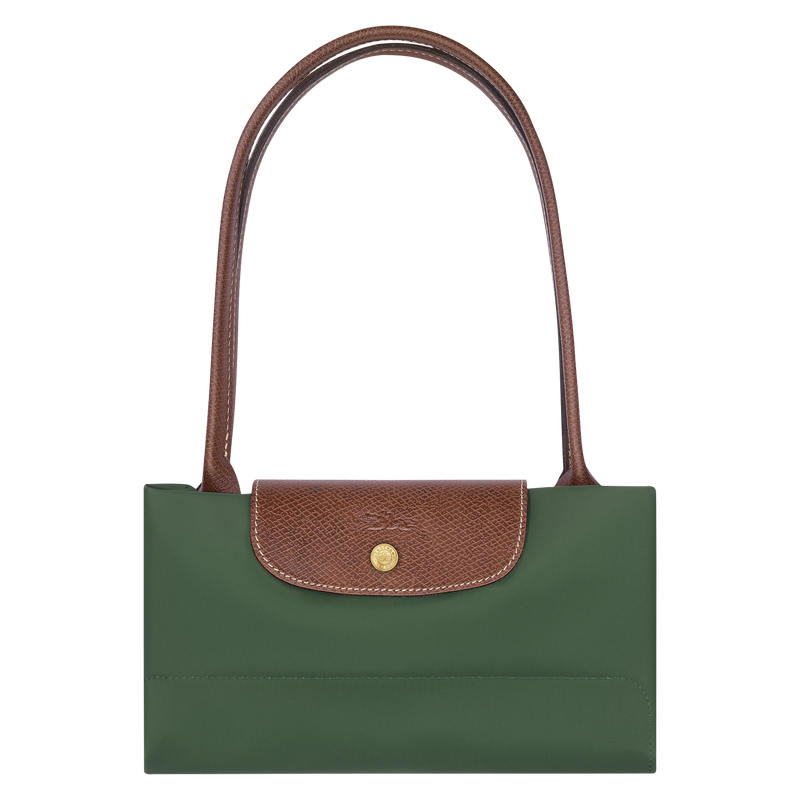 Le Pliage Original M Tote bag British Green - Recycled canvas