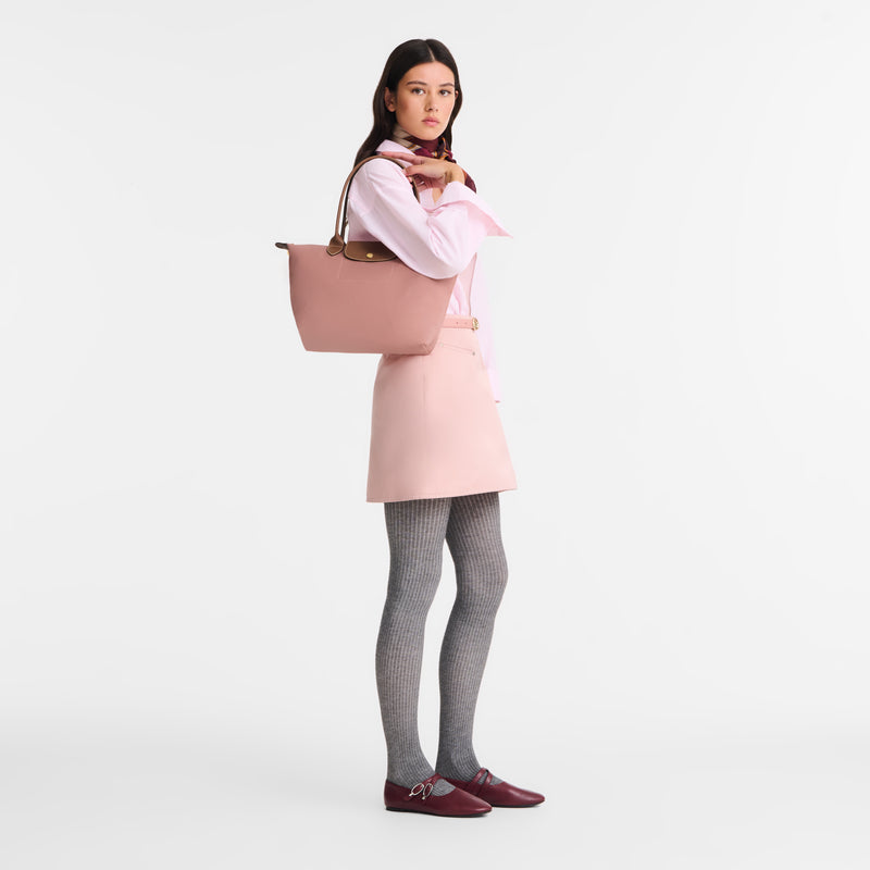 Le Pliage Original M Tote bag Pink Tea - Recycled canvas