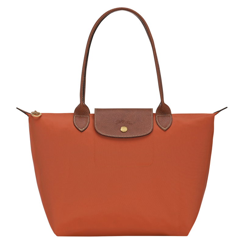 Le Pliage Original M Tote bag Brick - Recycled canvas