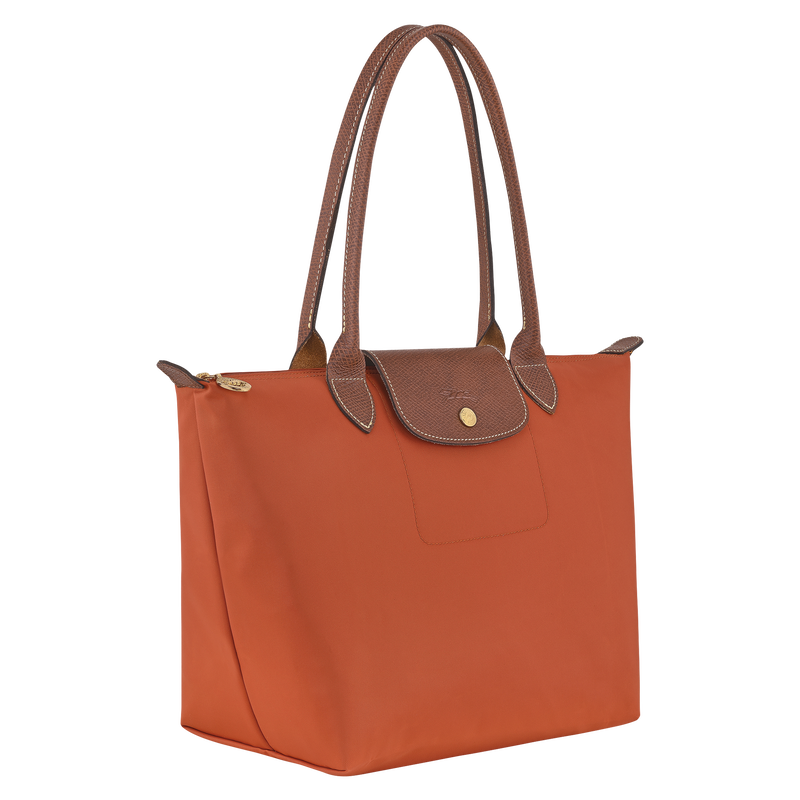 Le Pliage Original M Tote bag Brick - Recycled canvas
