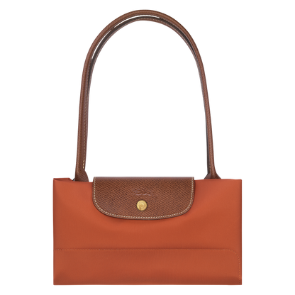 Le Pliage Original M Tote bag Brick - Recycled canvas