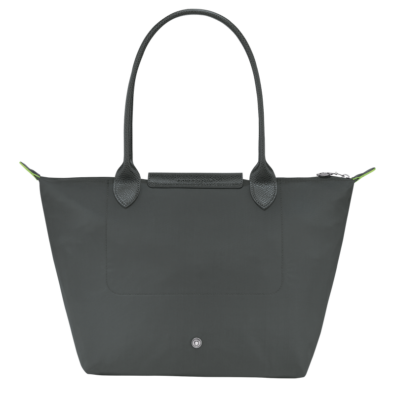 Le Pliage Green M Tote bag Graphite - Recycled canvas