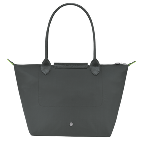 Le Pliage Green M Tote bag Graphite - Recycled canvas