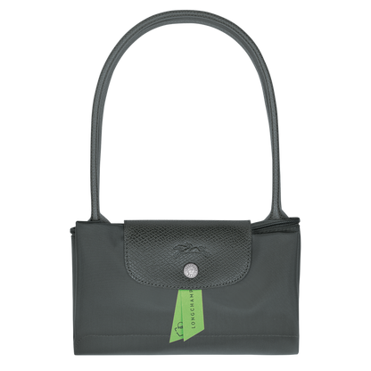 Le Pliage Green M Tote bag Graphite - Recycled canvas