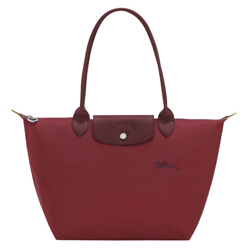 Le Pliage Green M Tote bag Pomegranate - Recycled canvas