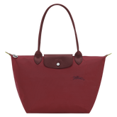 Le Pliage Green M Tote bag Pomegranate - Recycled canvas