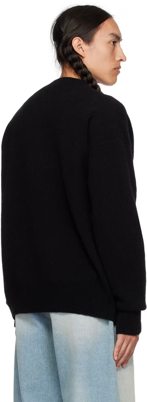 Black Embroidered Sweater