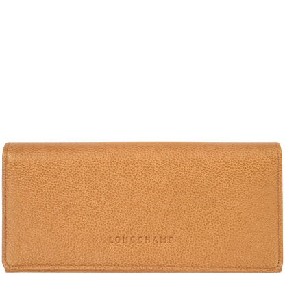 Le Foulonné Continental wallet Walnut - Leather