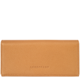 Le Foulonné Continental wallet Walnut - Leather