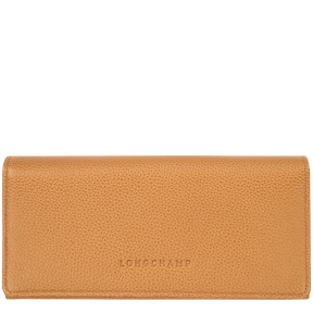 Le Foulonné Continental wallet Walnut - Leather