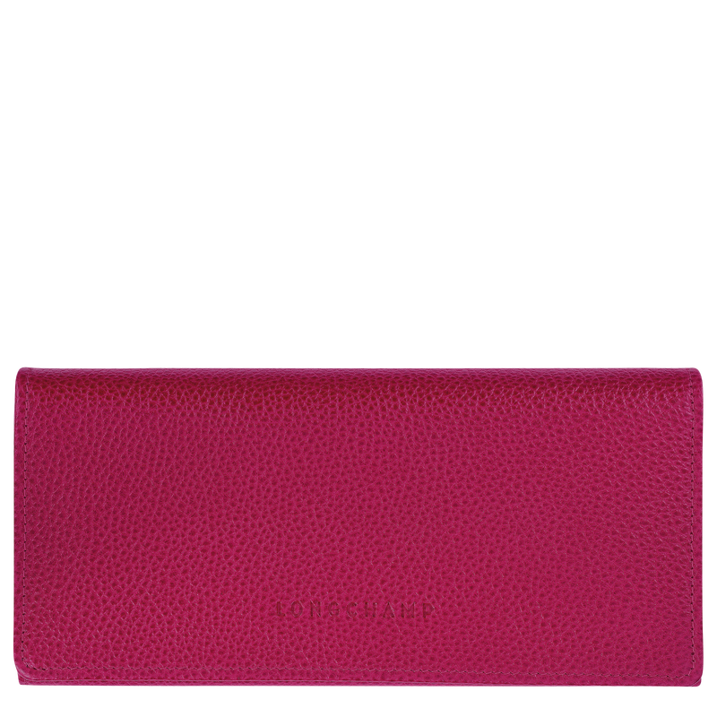 Le Foulonné Continental wallet Beetroot - Leather