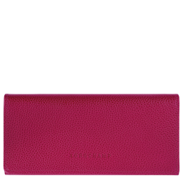 Le Foulonné Continental wallet Beetroot - Leather