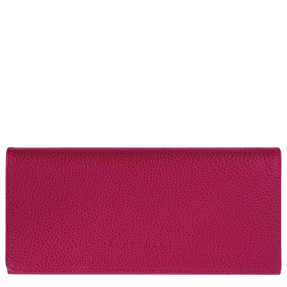 Le Foulonné Continental wallet Beetroot - Leather